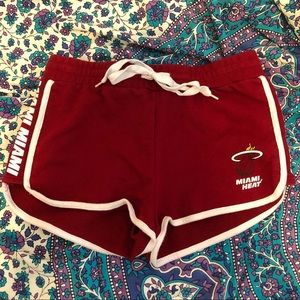 Red Miami Heat Soft Shorts